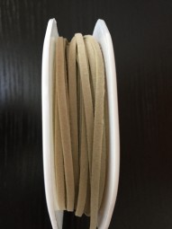 Suede Cord Velour beige 3 mm 25 m