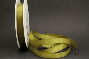 Uniband olivgrün mit Webkante 15 mm 50 m