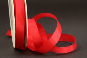 Uniband rot mit Webkante 15 mm 50 m