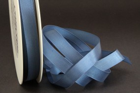 Uniband blau mit Webkante 15 mm 50 m