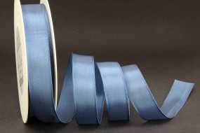 Uniband blau mit Webkante 25 mm 50 m