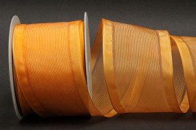 Colmar orange transparent mit Draht 70 mm 20 m