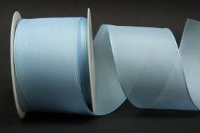 Uniband hellblau mit Draht 70 mm 25 m