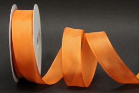 Uniband orange mit Draht 25 mm 25 m