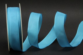 Uniband hellblau mit Draht 25 mm 25 m