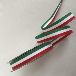 Nationalband Italien grün rot weiss 15 mm 25 m