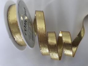 Lurex gold Xmas gold 15 mm 25 m