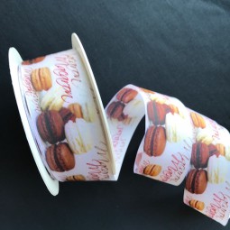 Macarons Digitaldruck mit Drahtkante 40 mm 25 m