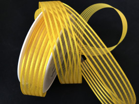 Transparent Stripe gelb 25 mm 25 m