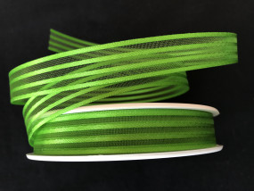 Transparent Stripe grün 17 mm 25 m
