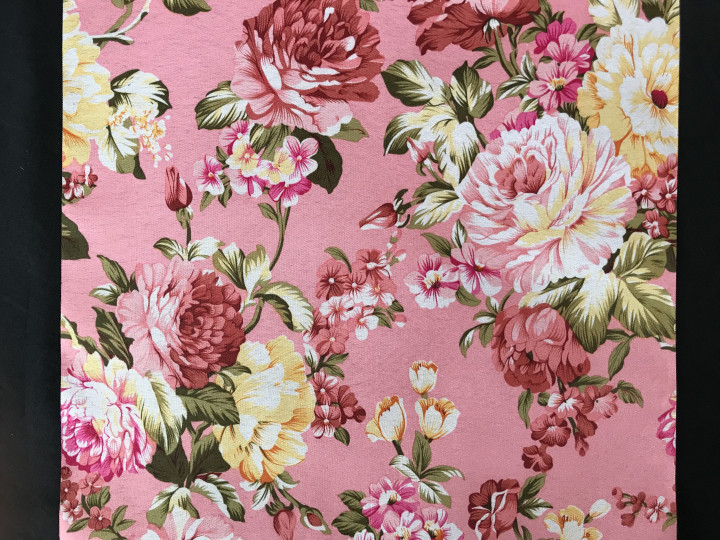 Rosenmotiv pink Dekorationsbänder | 2,5 Blumen Motive im 280 | | mm Direktbandshop m Tischläufer