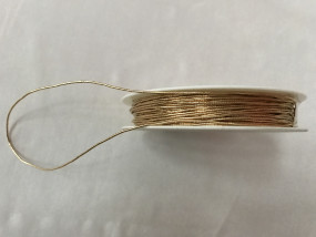 Litze elastisch rund dick gold 0,5 mm 50 m