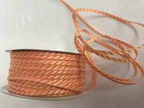 Diagonal Stripe orange weiss 5 mm 20 m