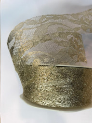 Bordüre Metallic Lace gold 38 mm 10 m