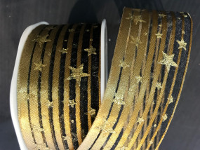 Stars on Stripes gold schwarz 38 mm 10 m