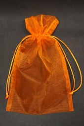 Organza-Säckchen orange 15 x 24 cm