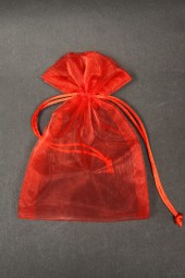 Organza-Säckchen rot 12 x 17 cm