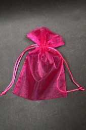 Organza-Säckchen pink 12 x 17 cm