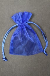 Organza-Säckchen blau 9 x 12 cm