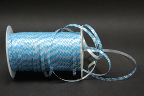 Polyband bayerische Raute weiss blau 5 mm 250 Meter