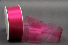 Organza geschnitten pink 36 mm