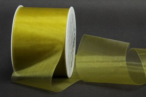 Organza geschnitten gelbgrün 69 mm