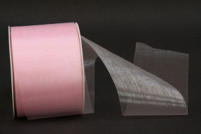 Organza geschnitten rosa 69 mm