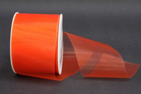 Organza geschnitten orange 69 mm