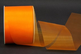 Organza geschnitten orange 69 mm 25 m
