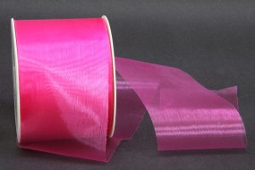 Organza geschnitten pink 69 mm