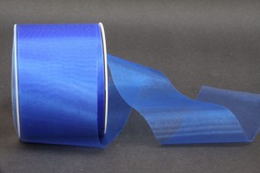 Organza geschnitten blau 69 mm