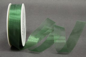 Organza geschnitten grün 25 mm