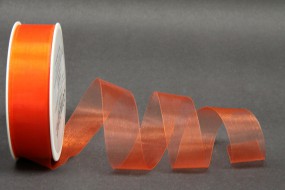 Organza geschnitten orange 25 mm