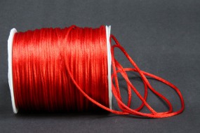 Seidenkordel rot 2 mm 100 Meter