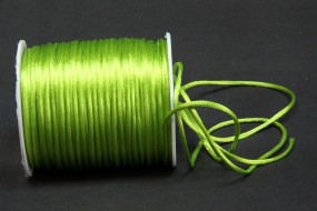 Seidenkordel hellgrün 2 mm 100 Meter