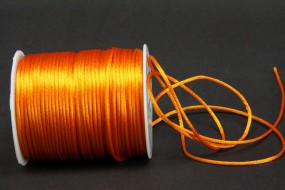 Seidenkordel orange 2 mm 100 Meter