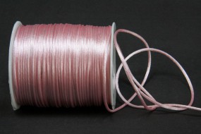 Seidenkordel rosa 2 mm 100 Meter