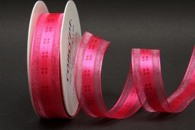 Vichy pink 25 mm 25 m