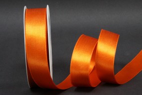 Satinband orange 25 mm 25 m