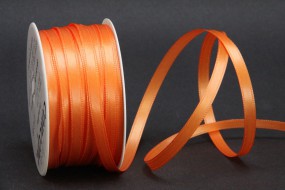 Satinband orange 6 mm 50 m