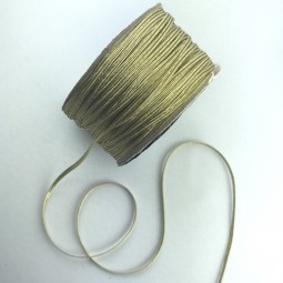 Elastische Litze flach gold 4 mm 25 m